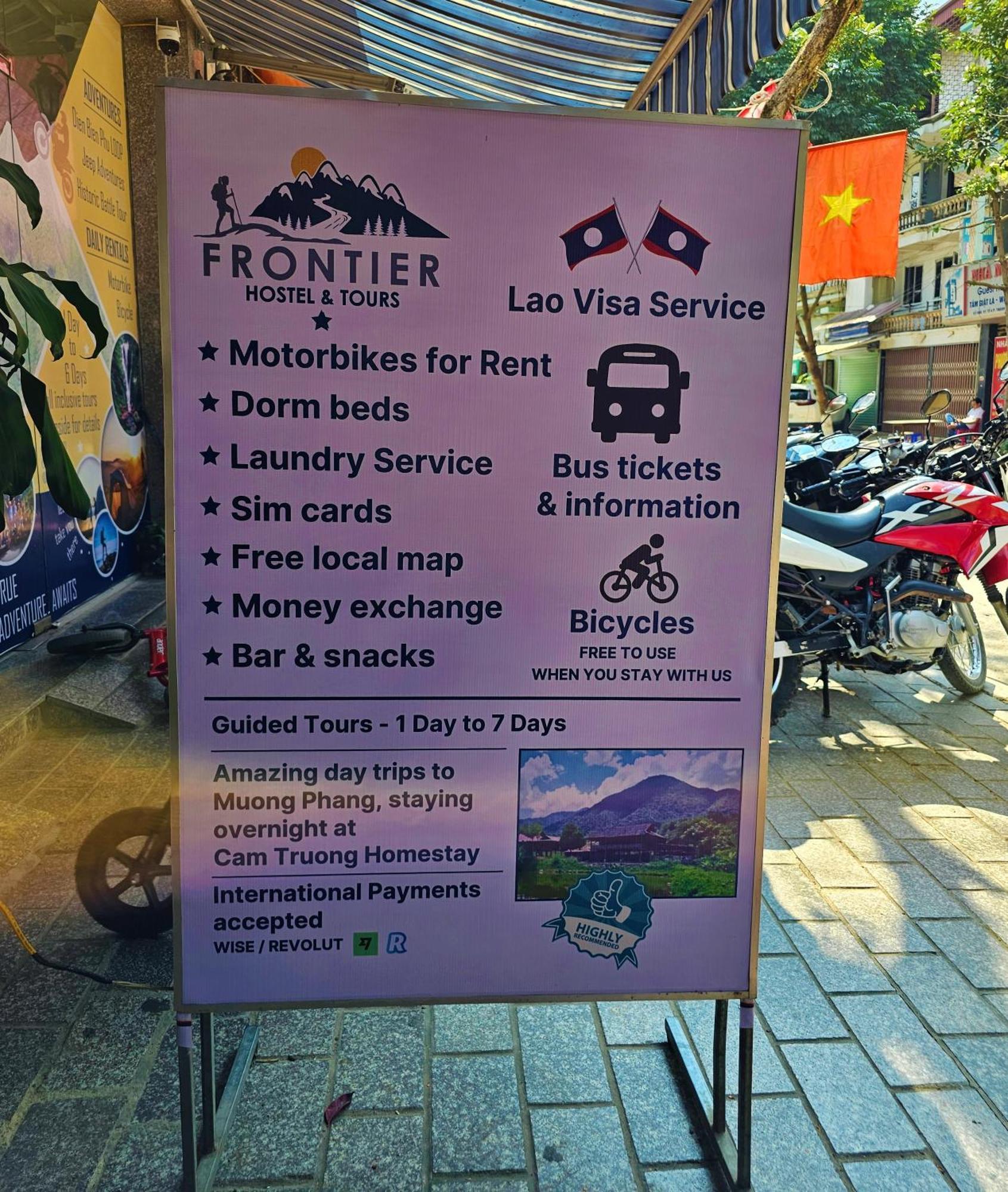 Frontier Hostel & Tours Diện Biên Phủ Buitenkant foto